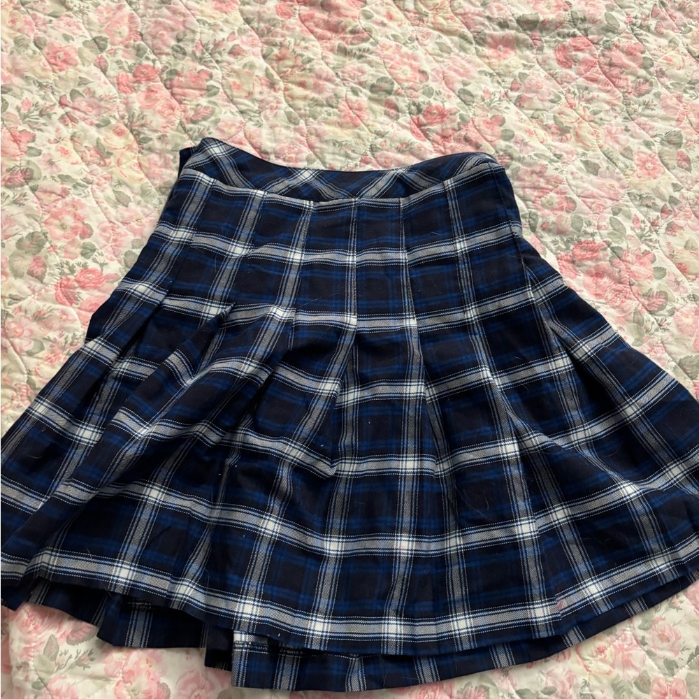 H&M Blue Circle Skater Skirt